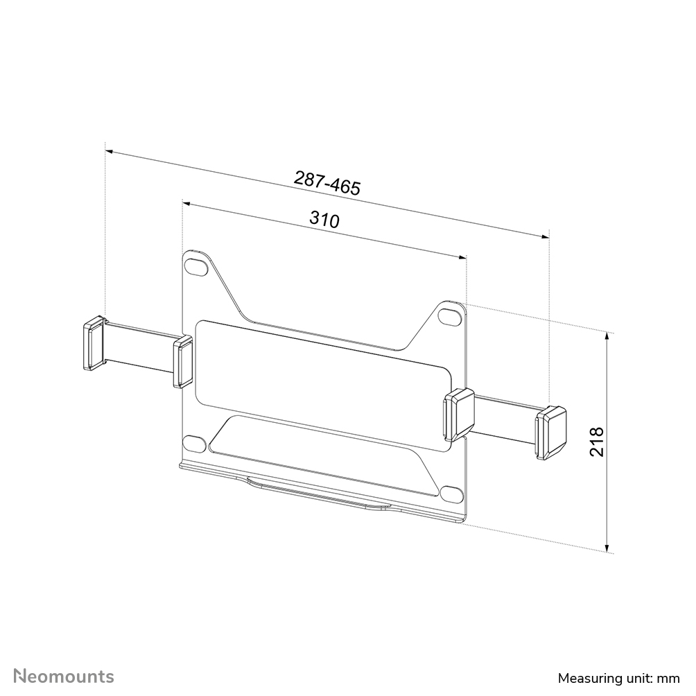 Neomounts ADS20-425BL1 Soporte para portátil 11.6-17.3" - VESA - universal